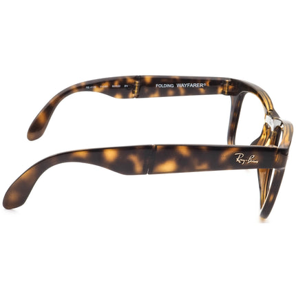 Ray-Ban Sunglasses Frame Only RB 4105 710/51 Folding Wayfarer Tortoise Square Italy 50 mm