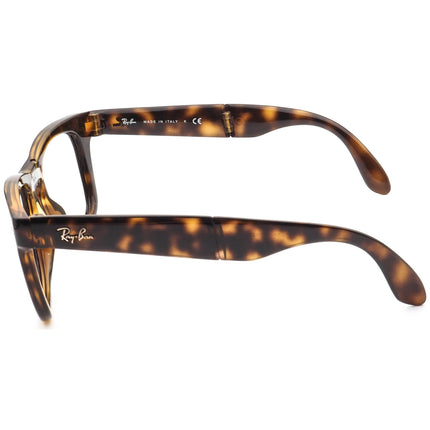 Ray-Ban Sunglasses Frame Only RB 4105 710/51 Folding Wayfarer Tortoise Square Italy 50 mm