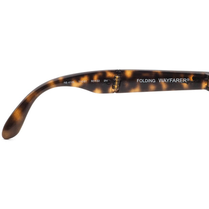 Ray-Ban Sunglasses Frame Only RB 4105 710/51 Folding Wayfarer Tortoise Square Italy 50 mm