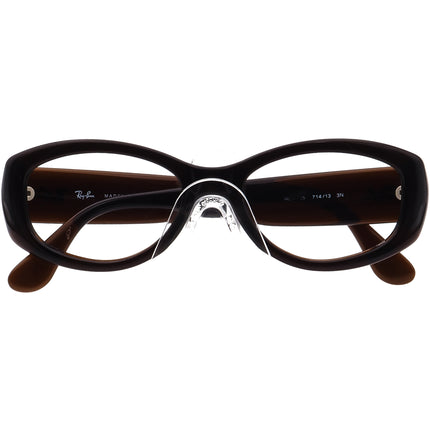 Ray-Ban Women's Sunglasses RB 4135 714/13 Coffee Oval Italy 50 mm