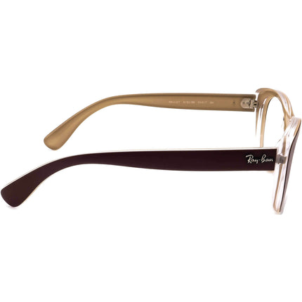 Ray-Ban Women's Sunglasses RB 4227 6193/88 Matte Brown/Gold Cat Eye Italy 55 mm