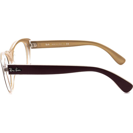 Ray-Ban Women's Sunglasses RB 4227 6193/88 Matte Brown/Gold Cat Eye Italy 55 mm