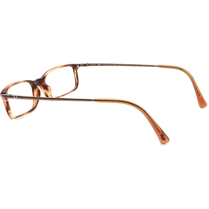 Ray-Ban Eyeglasses RB 5049 2144 Striped Brown Rectangular Frame Italy 50[]17 135