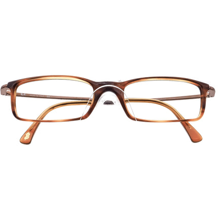 Ray-Ban Eyeglasses RB 5049 2144 Striped Brown Rectangular Frame Italy 50[]17 135