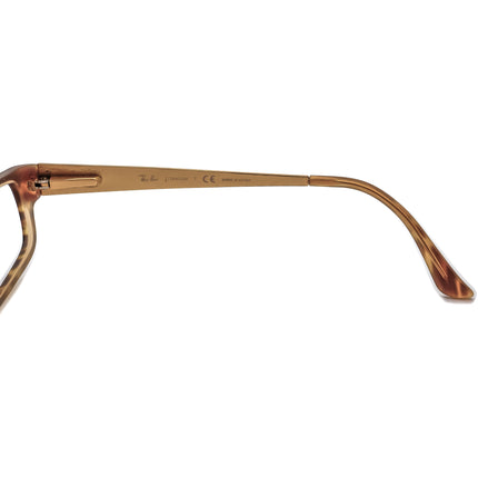 Ray-Ban Women's Eyeglasses RB 5142 2328 Titanium Striped Brown/Gold Rectangular Frame 52[]17 145