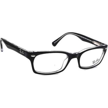 Ray-Ban Eyeglasses RB 5150 2034 Black on Clear Rectangular Frame 50[]19 135