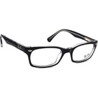 Ray-Ban Eyeglasses RB 5150 2034 Black on Clear Rectangular Frame 50[]19 135