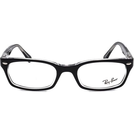 Ray-Ban Eyeglasses RB 5150 2034 Black on Clear Rectangular Frame 50[]19 135