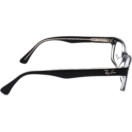 Ray-Ban Eyeglasses RB 5150 2034 Black on Clear Rectangular Frame 50[]19 135
