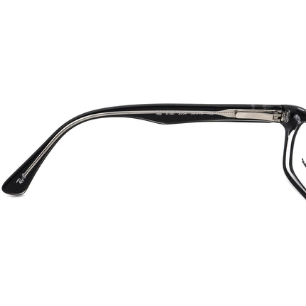 Ray-Ban Eyeglasses RB 5150 2034 Black on Clear Rectangular Frame 50[]19 135