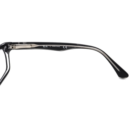 Ray-Ban Eyeglasses RB 5150 2034 Black on Clear Rectangular Frame 50[]19 135