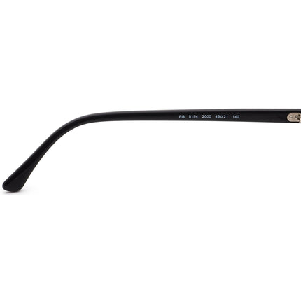 Ray-Ban Eyeglasses RB 5154 2000 Black&Silver Horn Rim Frame 49[]21 140