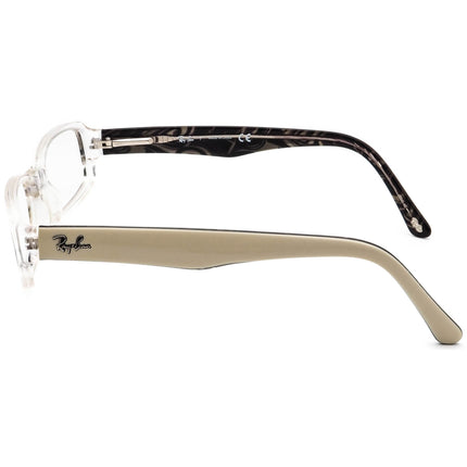 Ray-Ban Eyeglasses RB 5179 2420 Clear/White Rectangular Frame 51[]16 135