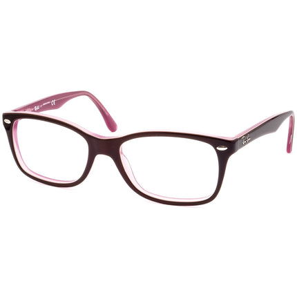 Ray-Ban Eyeglasses RB 5228 2126 Brown on Lavender Square Frame 53[]17 140