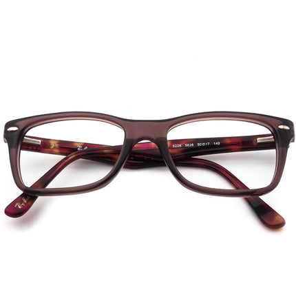 Ray-Ban Women's Eyeglasses RB 5228 5628 Gray/Tortoise Rectangular Frame 50[]17 140
