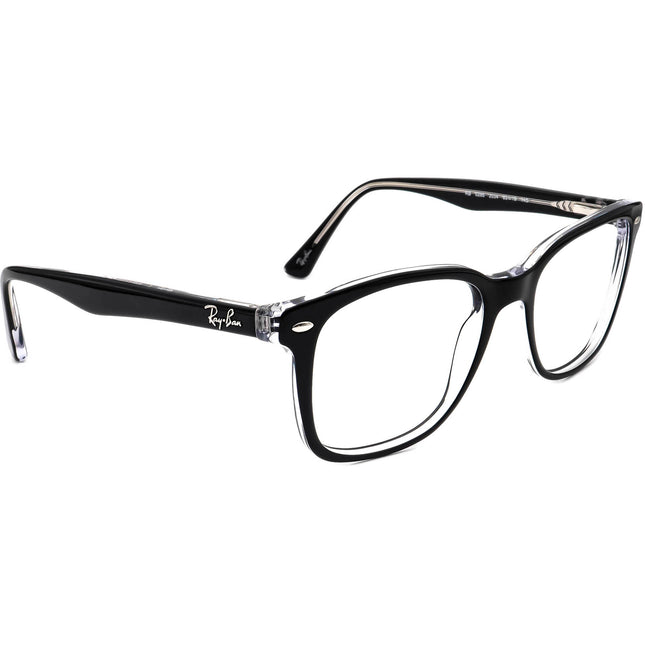 Ray-Ban Brillen RB 5285 2034 Schwarz auf Transparent, quadratische Fassung 53[]19 145