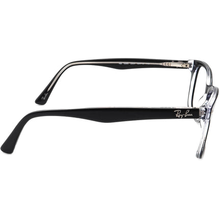 Ray-Ban Eyeglasses RB 5285 2034 Black on Clear Square Frame 53[]19 145