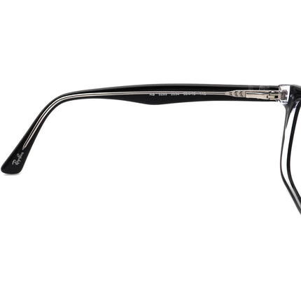 Ray-Ban Eyeglasses RB 5285 2034 Black on Clear Square Frame 53[]19 145