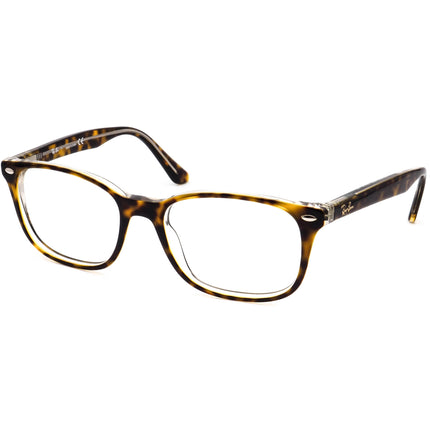 Ray-Ban Eyeglasses RB 5375 5082 Havana Tortoise on Clear Square Frame 53[]18 145