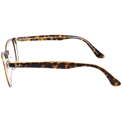 Ray-Ban Eyeglasses RB 5375 5082 Havana Tortoise on Clear Square Frame 53[]18 145