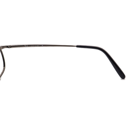 Ray-Ban Eyeglasses RB 6018 2502 Gunmetal Oval Metal Frame Italy 52[]19 140