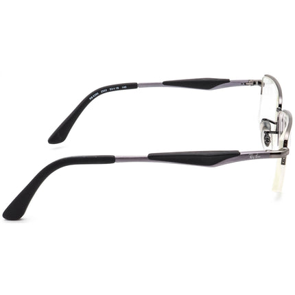 Ray-Ban Eyeglasses RB 6285 2502 Gunmetal Half Rim Frame 53[]18 140