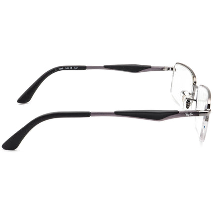 Ray-Ban Eyeglasses RB 6285 2502 Gunmetal Half Rim Frame 53[]18 140