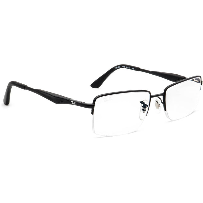 Ray-Ban Men's Eyeglasses RB 6285 2503 Matte Black Half Rim Frame 53[]18 140