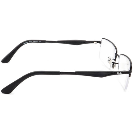 Ray-Ban Men's Eyeglasses RB 6285 2503 Matte Black Half Rim Frame 53[]18 140