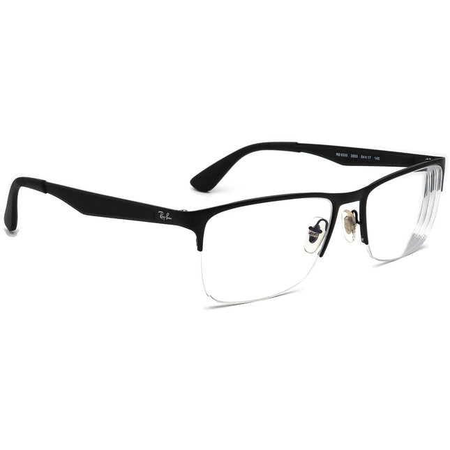 Ray-Ban Eyeglasses RB 6335 2503 Black Half Rim Frame 54[]17 145