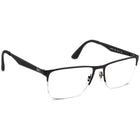 Ray-Ban Men's Eyeglasses RB 6335 2503 Matte Black Half Rim Frame 56[]17 145