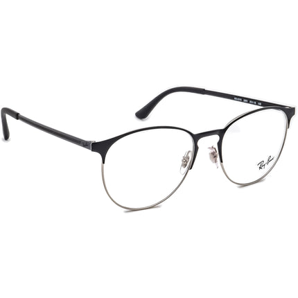 Ray-Ban Eyeglasses RB 6375 2861 Black/Silver Round Frame 53[]18 145