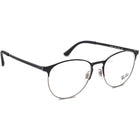 Ray-Ban Eyeglasses RB 6375 2861 Black/Silver Round Frame 53[]18 145