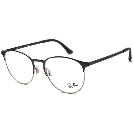 Ray-Ban Eyeglasses RB 6375 2861 Black/Silver Round Frame 53[]18 145