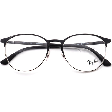 Ray-Ban Eyeglasses RB 6375 2861 Black/Silver Round Frame 53[]18 145