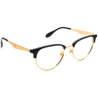 Ray-Ban Eyeglasses RB 6396 5784 Gold & Black Browline Frame 53[]19 145