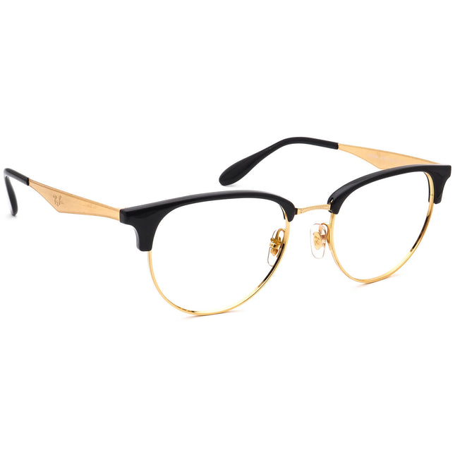 Ray-Ban Eyeglasses RB 6396 5784 Gold & Black Phantos Frame 53[]19 145