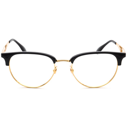 Ray-Ban Eyeglasses RB 6396 5784 Gold & Black Browline Frame 53[]19 145