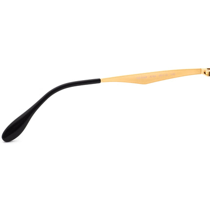 Ray-Ban Eyeglasses RB 6396 5784 Gold & Black Browline Frame 53[]19 145