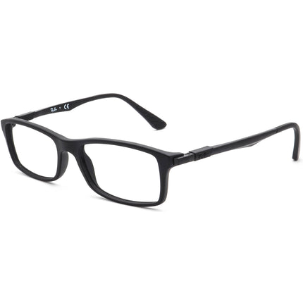 Ray-Ban Men's Eyeglasses RB 7017 5196 Matte Black Rectangular Frame 54[]17 145
