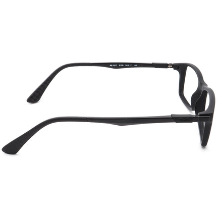 Ray-Ban Eyeglasses RB 7017 5196 Matte Black Rectangular Frame 54[]17 145