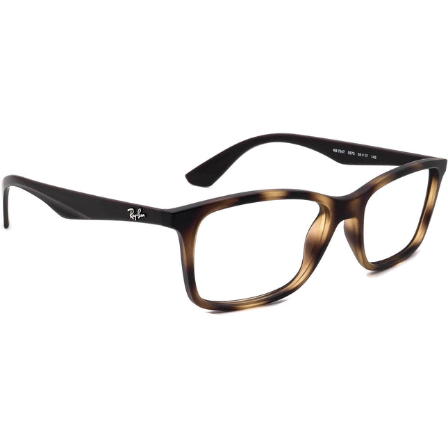 Ray-Ban Eyeglasses RB 7047 5573 Matte Tortoise/Brown Square Frame 54[]17 140