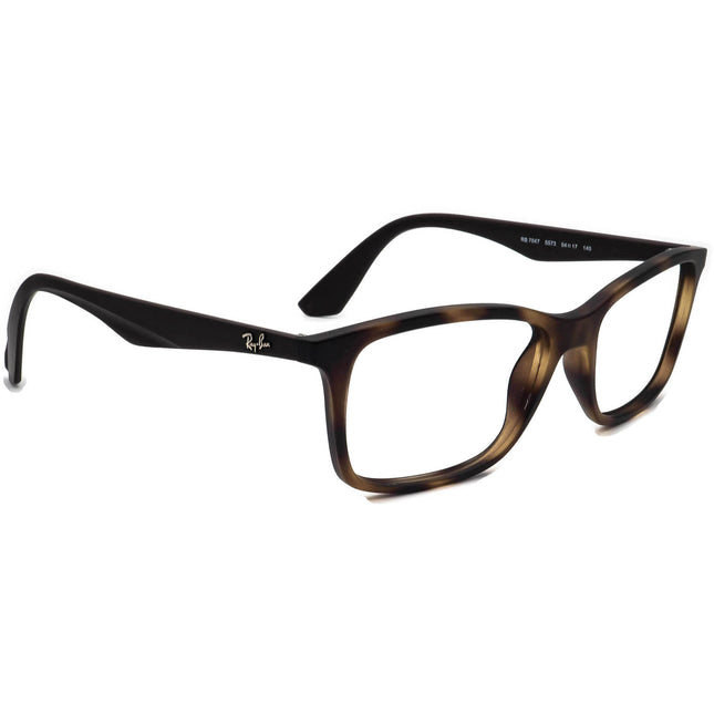 Ray-Ban Eyeglasses RB 7047 5573 Matte Tortoise/Brown Rectangular Frame 54[]17 140