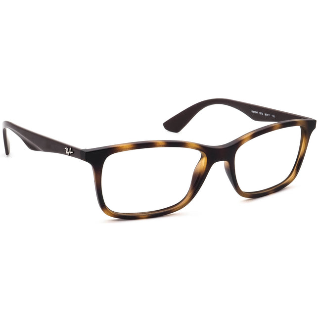 Ray-Ban Eyeglasses RB 7047 5573 Matte Tortoise/Brown Square Frame 56[]17 145