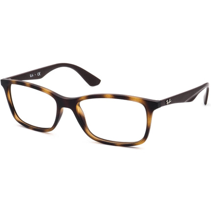 Ray-Ban Eyeglasses RB 7047 5573 Matte Tortoise/Brown Square Frame 56[]17 145