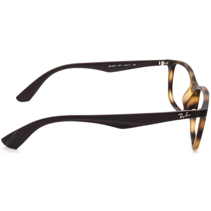 Ray-Ban Eyeglasses RB 7047 5573 Matte Tortoise/Brown Rectangular Frame 54[]17 140