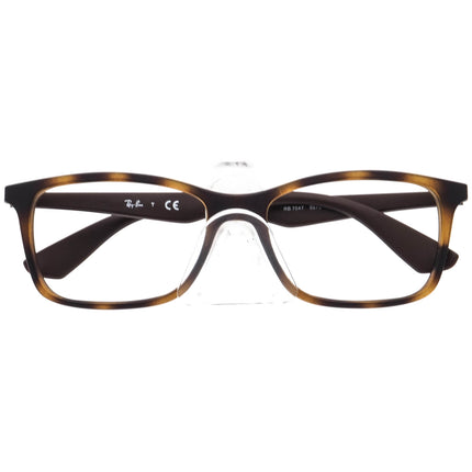 Ray-Ban Eyeglasses RB 7047 5573 Matte Tortoise/Brown Square Frame 56[]17 145