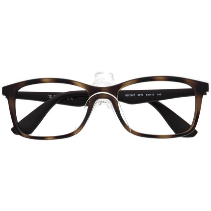 Ray-Ban Eyeglasses RB 7047 5573 Matte Tortoise/Brown Rectangular Frame 54[]17 140