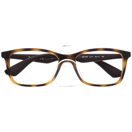 Ray-Ban Eyeglasses RB 7047 5573 Matte Tortoise/Brown Rectangular Frame 54[]17 140