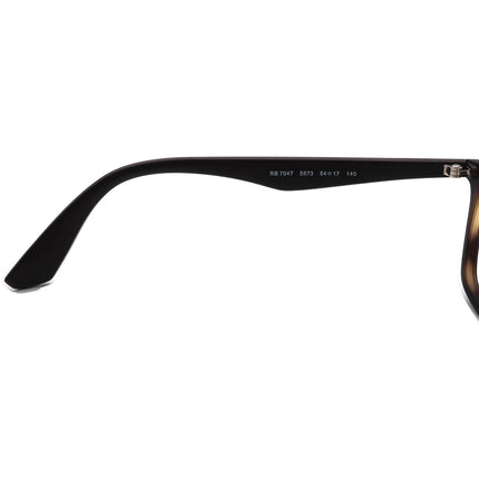 Ray-Ban Eyeglasses RB 7047 5573 Matte Tortoise/Brown Rectangular Frame 54[]17 140